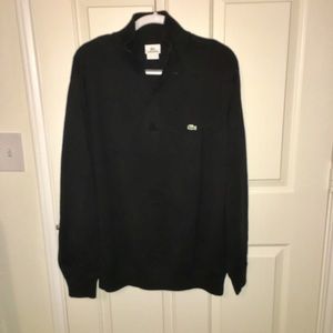 Men’s Lacoste half zip sweater